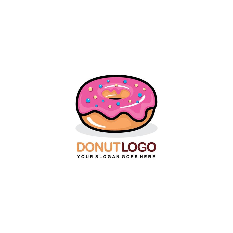 Donut-Logo-Design-Vektor vektor