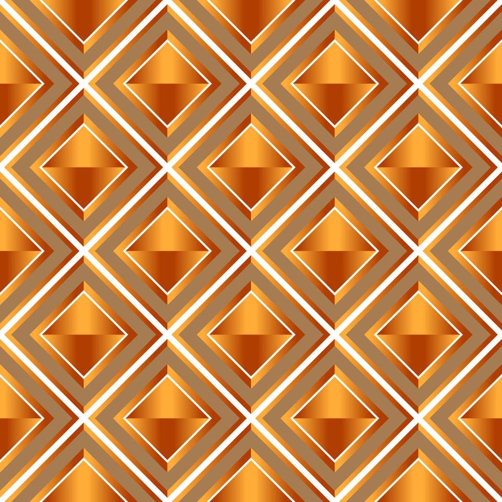 Raute Luxus Musterdesign. Vektor Gold Stoff Druckvorlage. elegantes ornament in einer reihe. geometrischer karierter teppichhintergrund.