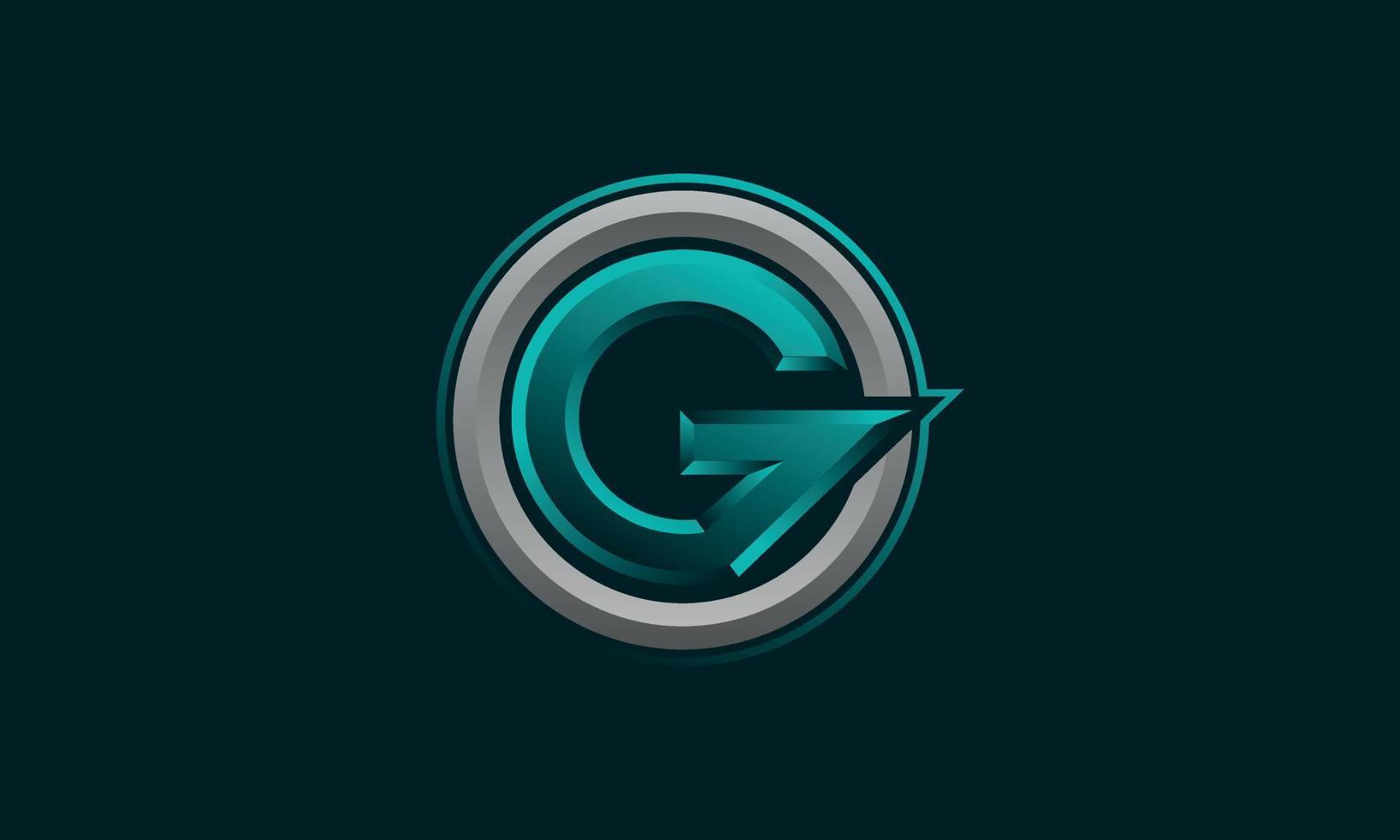 g-Logo-Design-Vektorvorlage. vektor