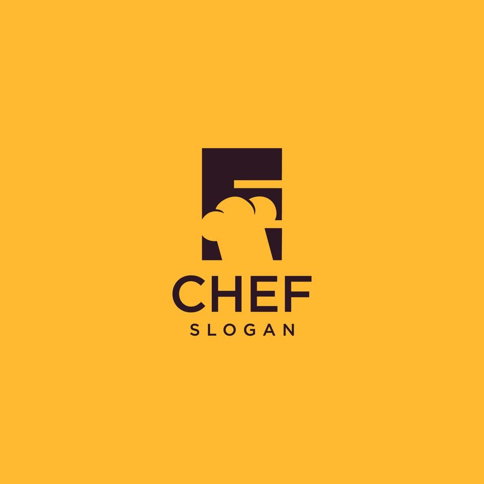 buchstabe e chef logo, anfängliche restaurantkochvektordesignkunst vektor