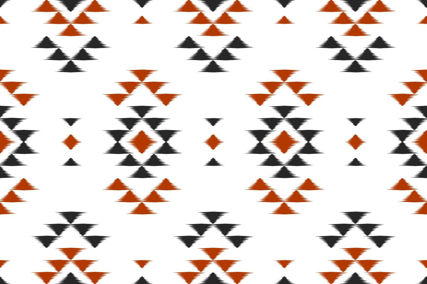 Stoff-Ikat-Musterkunst. geometrisches ethnisches nahtloses muster traditionell. amerikanischer, mexikanischer Stil. vektor