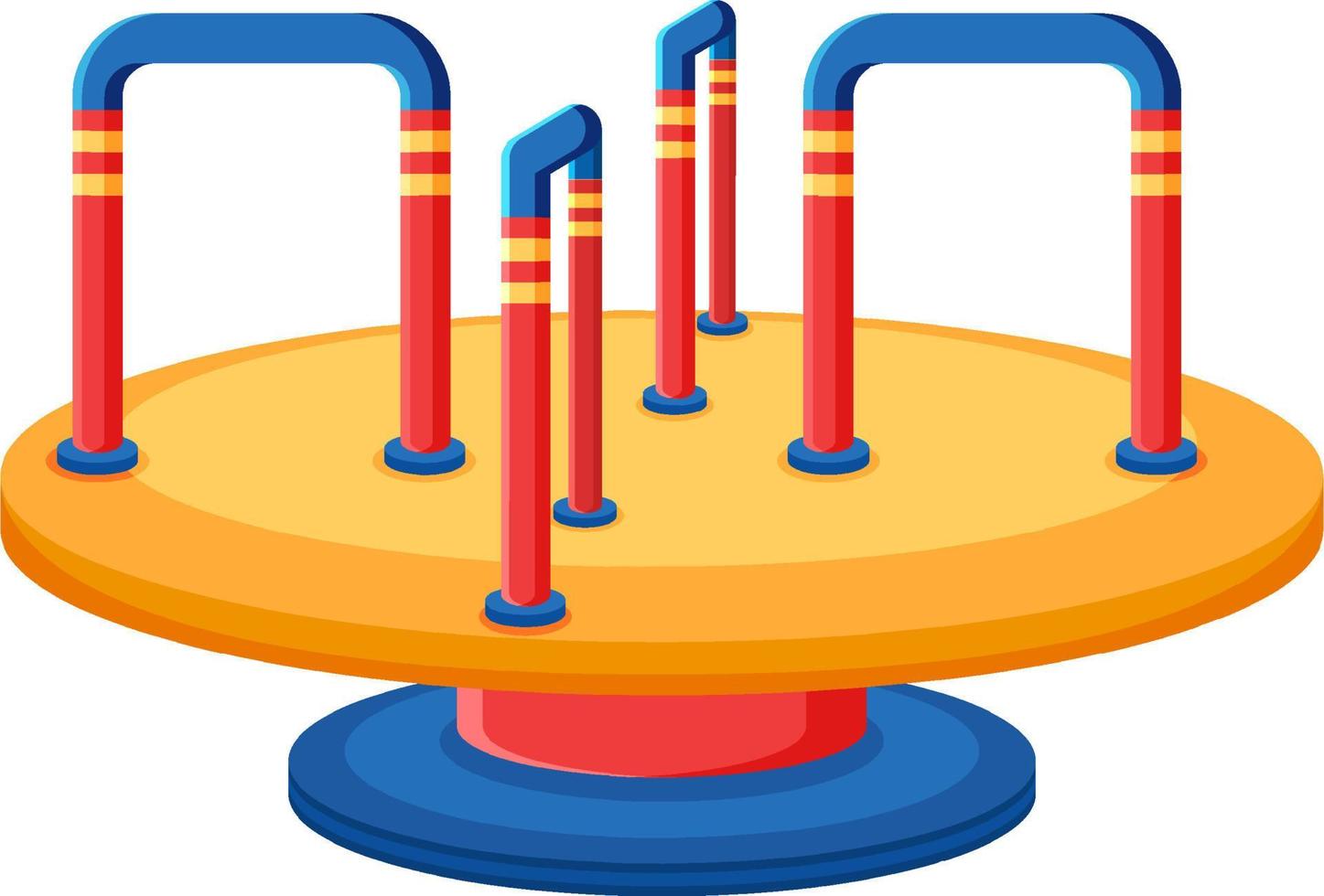 Kinderkarussell Spielplatz Cartoon vektor