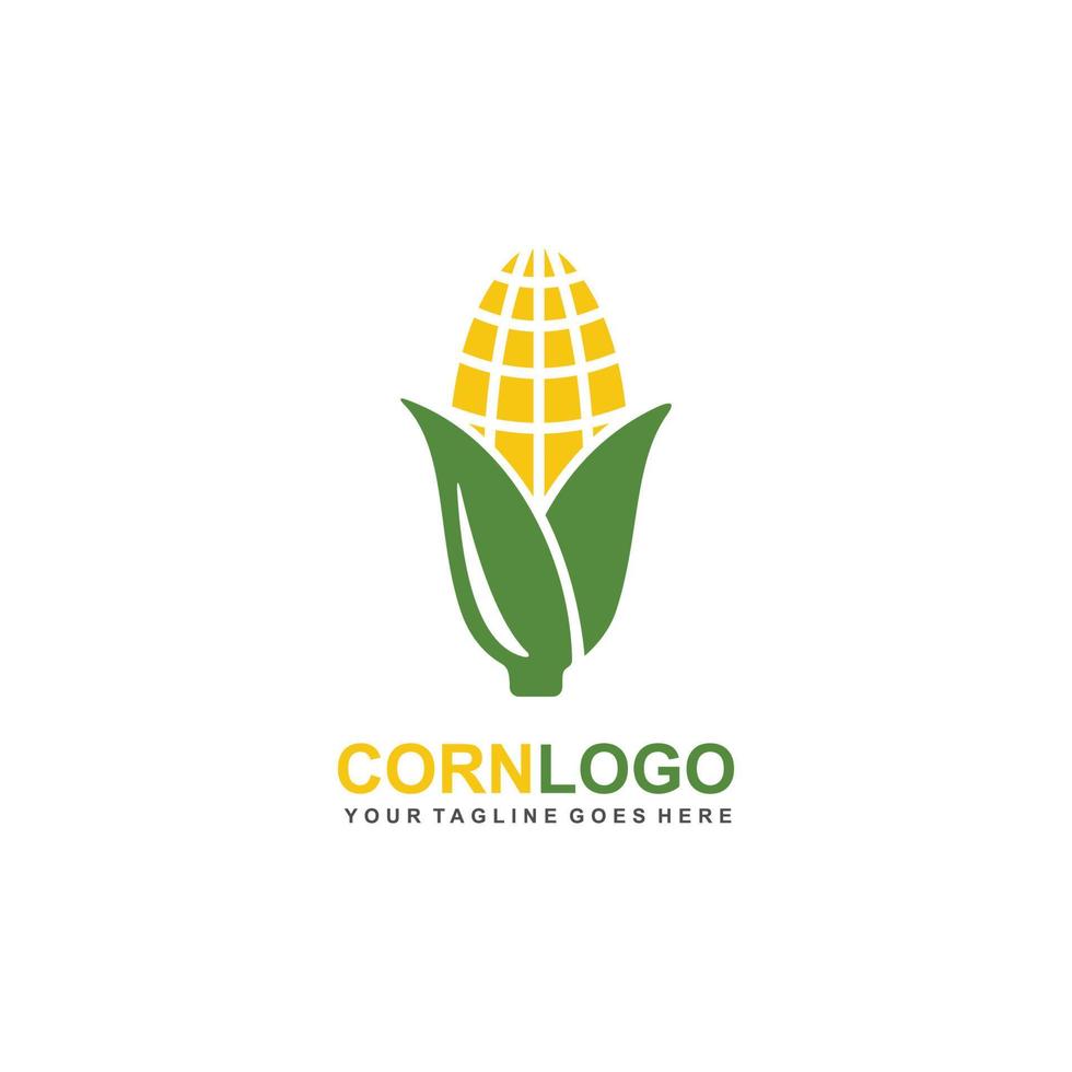Farm-Logo. Mais-Logo-Design-Vektor vektor