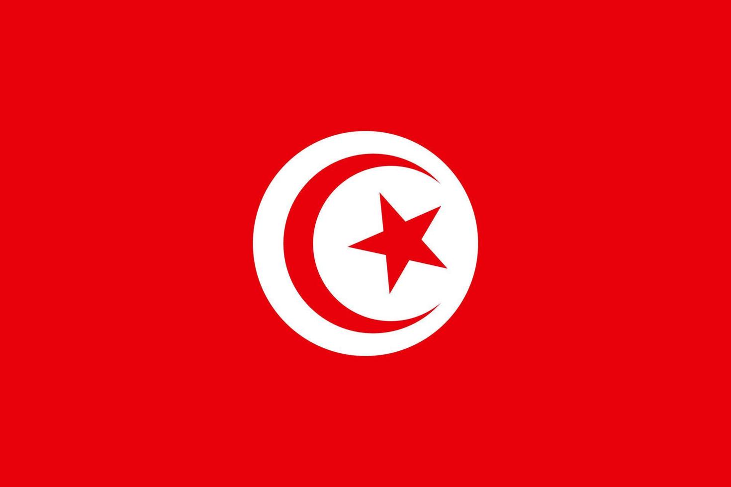 tunisien vektor flagga. aterrikan Land nationell symbol