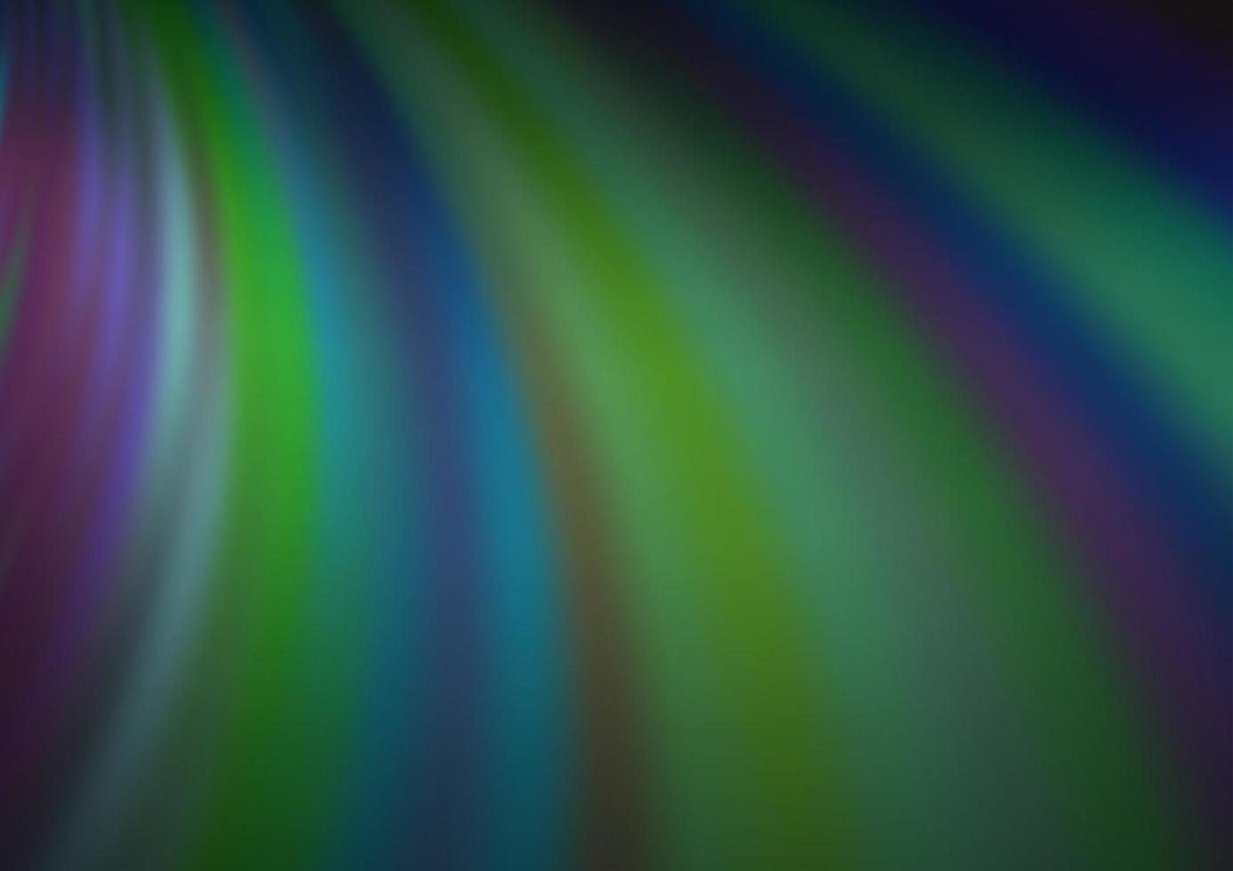 dunkelblaue, grüne Vektorvorlage mit abstrakten Linien. vektor