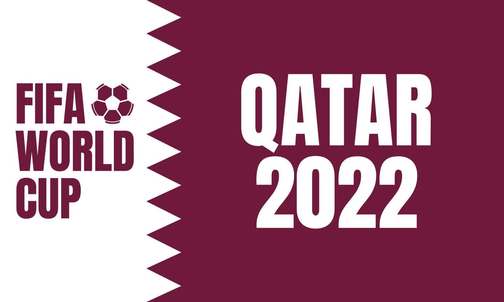 Hintergrund der WM 2022 in Katar. Vektor-Illustration vektor
