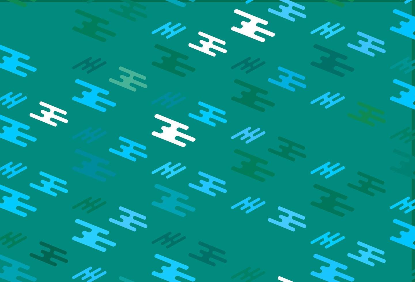 hellblaues, grünes Vektorlayout mit flachen Linien. vektor