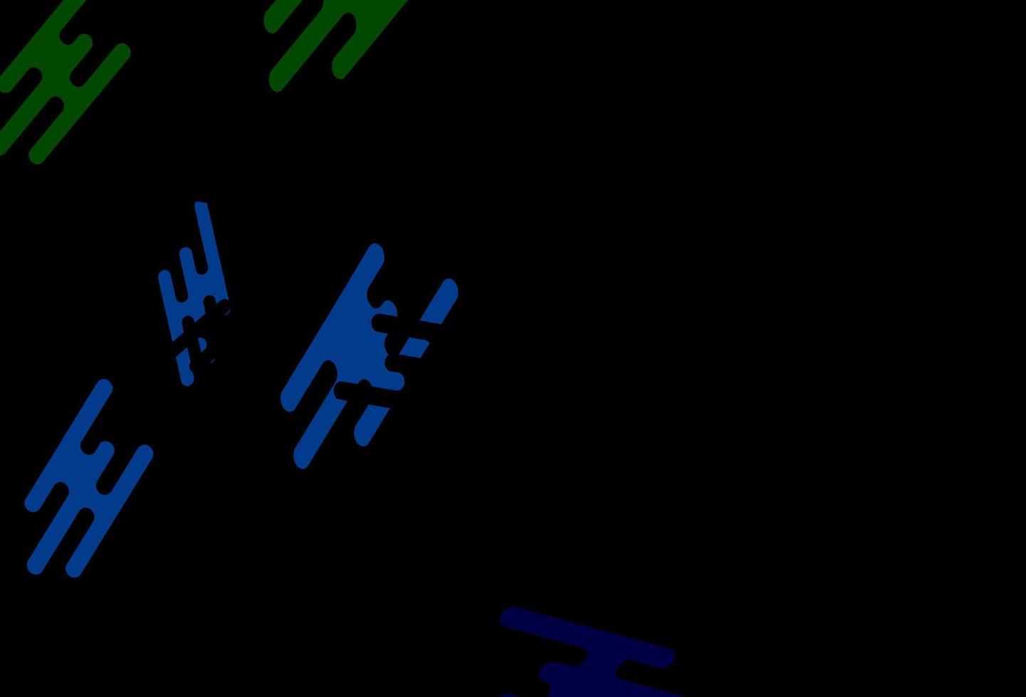 dunkles mehrfarbiges, regenbogenfarbenes Vektorlayout mit flachen Linien. vektor