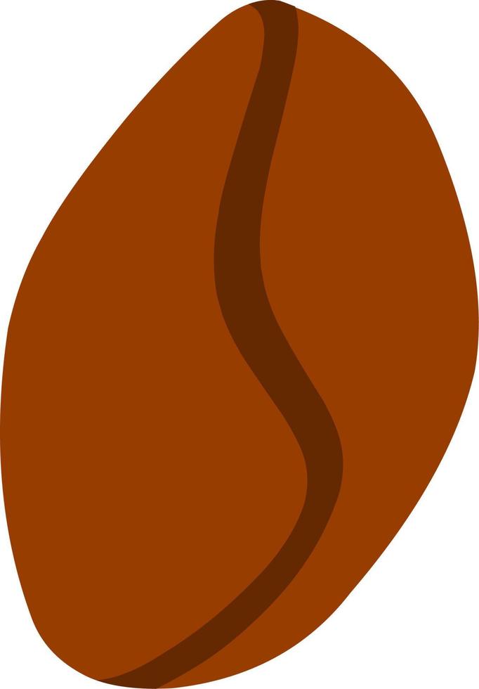 Kaffeebohnenvektorillustration für Zeichen, Ikone, Marke, Symbol, Gegenstand, Logo, Spiele oder Spieldesign vektor