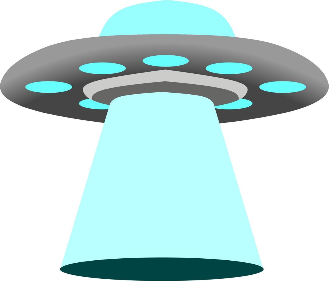 UFO rymdskepp vektor illustration för tecken, ikon, maskot, böcker, komisk, symbol, Artikel, logotyp, karaktär spel eller spel design