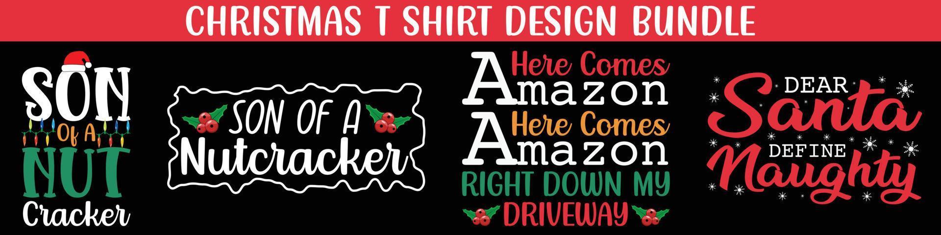 beste weihnachtsschriftzug-typografie-design-sets, weihnachtstypografie-set. Frohes Weihnachtsgeschenk. Weihnachtswaren-Designs. T-Shirt-Designs für hässliche Pullover X Mas Party. vektor