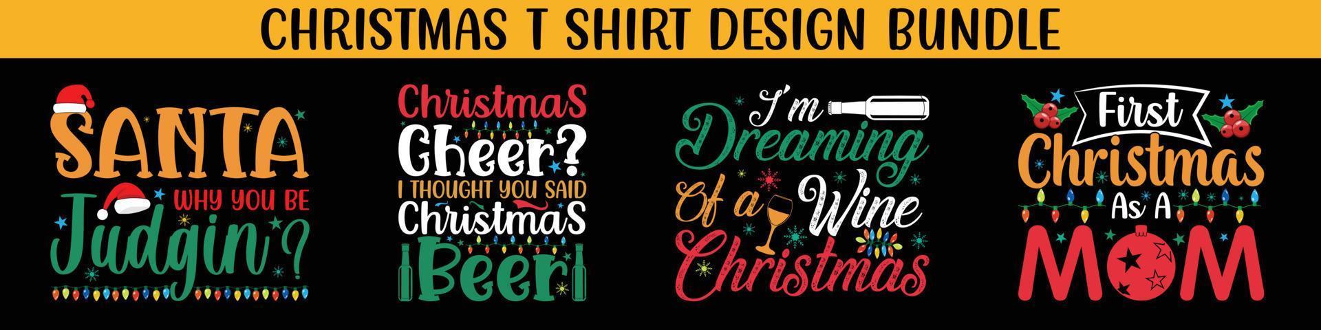 beste weihnachtsschriftzug-typografie-design-sets, weihnachtstypografie-set. Frohes Weihnachtsgeschenk. Weihnachtswaren-Designs. T-Shirt-Designs für hässliche Pullover X Mas Party. vektor