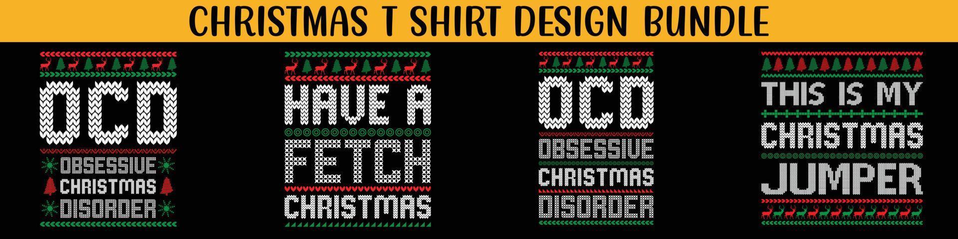 beste weihnachtsschriftzug-typografie-design-sets, weihnachtstypografie-set. Frohes Weihnachtsgeschenk. Weihnachtswaren-Designs. T-Shirt-Designs für hässliche Pullover X Mas Party. vektor