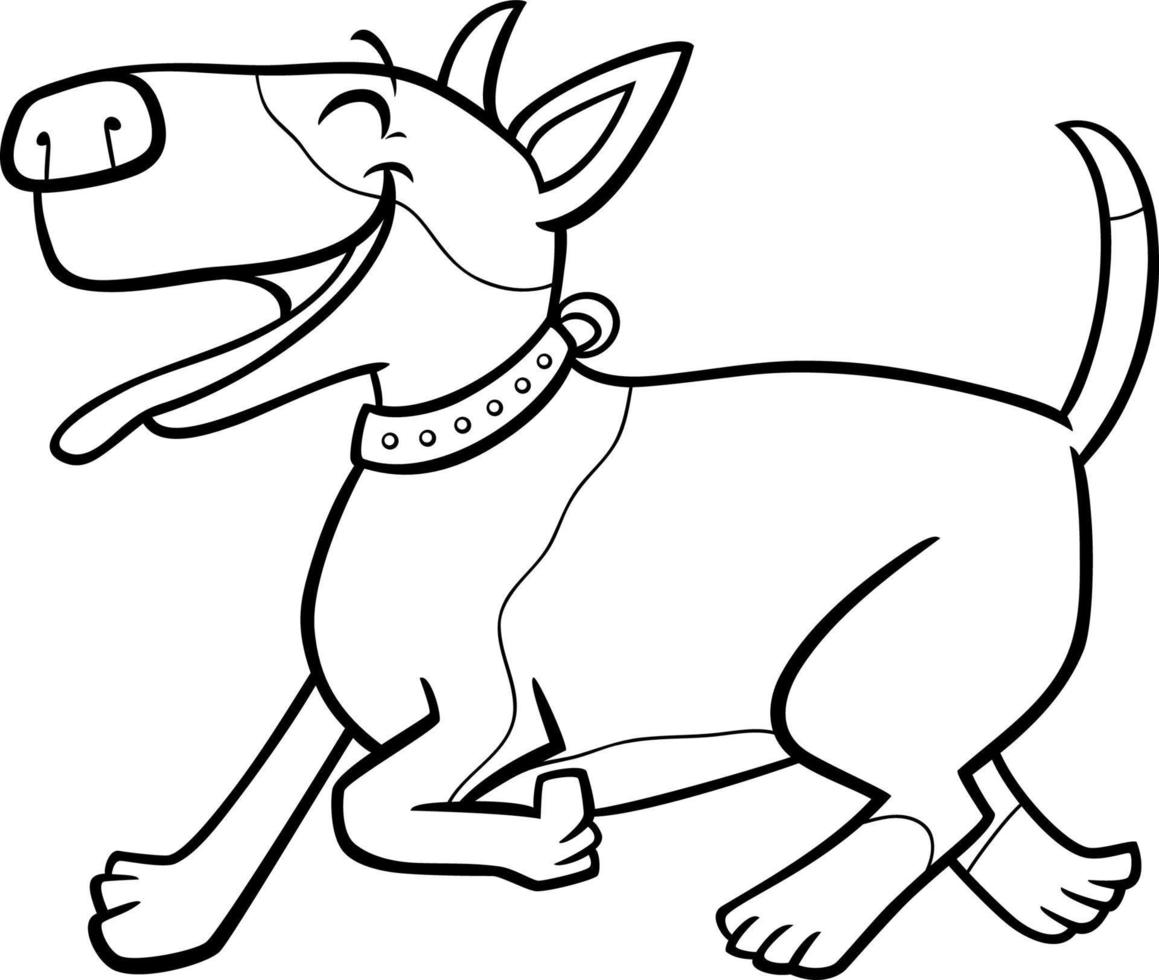 tjur terrier hund tecknad serie djur- karaktär vektor