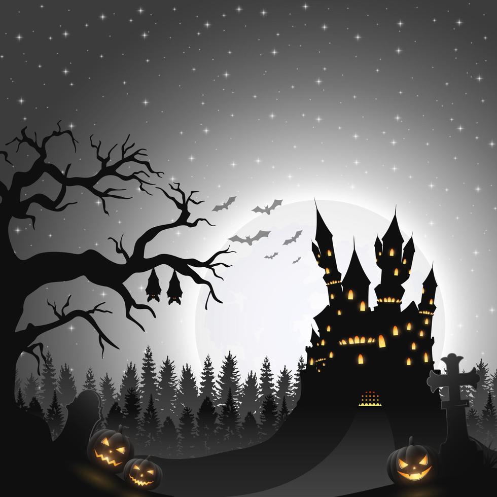 Halloween-Nacht-Hintergrund vektor