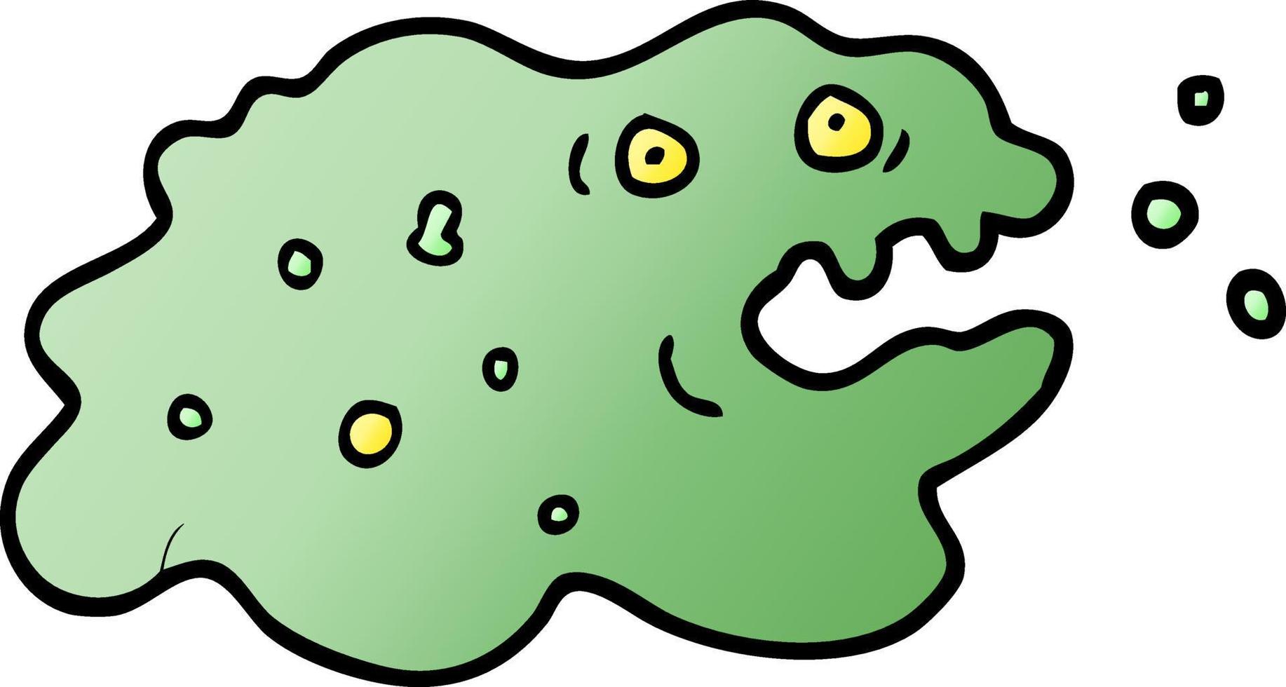 vektor lutning illustration tecknad serie bakterie