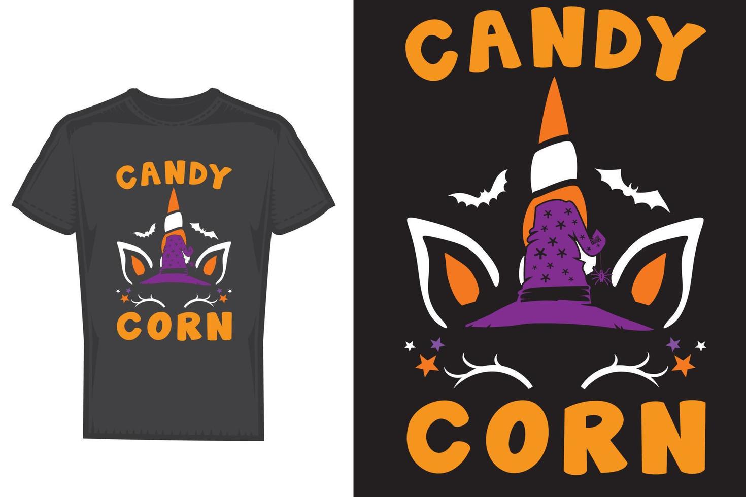 Candy Corn Einhorngesicht Halloween-Kostüme vektor