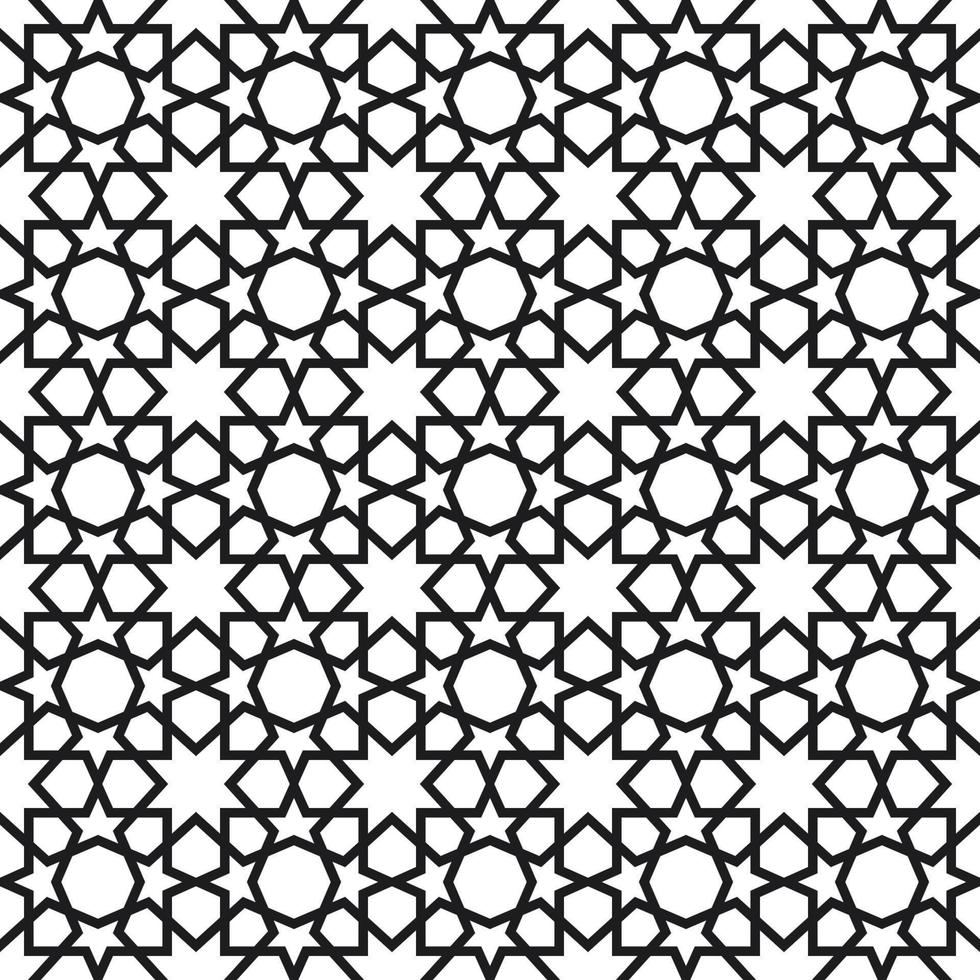 Hintergrund mit nahtlosem Muster im islamischen Stil vektor