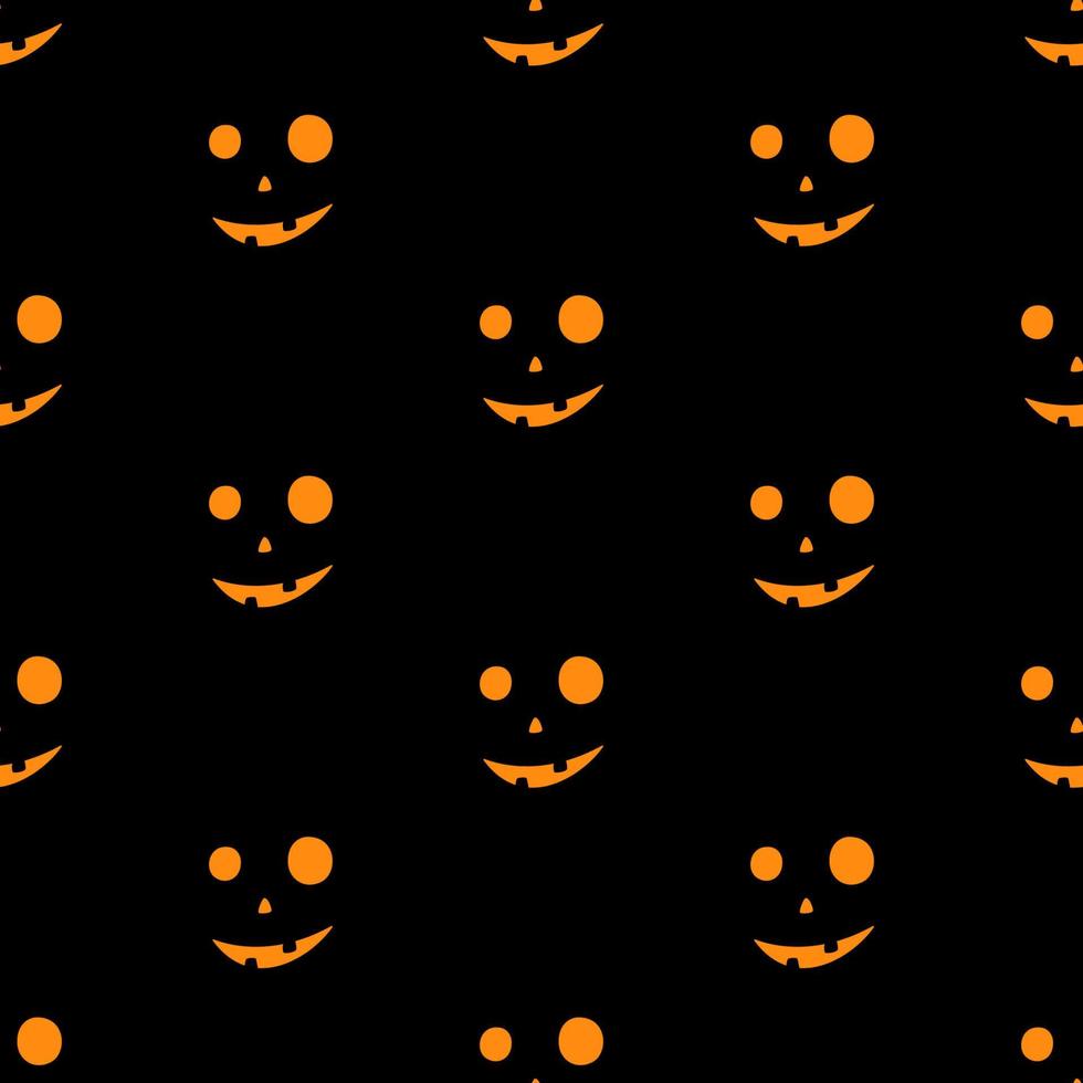 uppsättning av skrämmande ansikten halloween pumpor vektor
