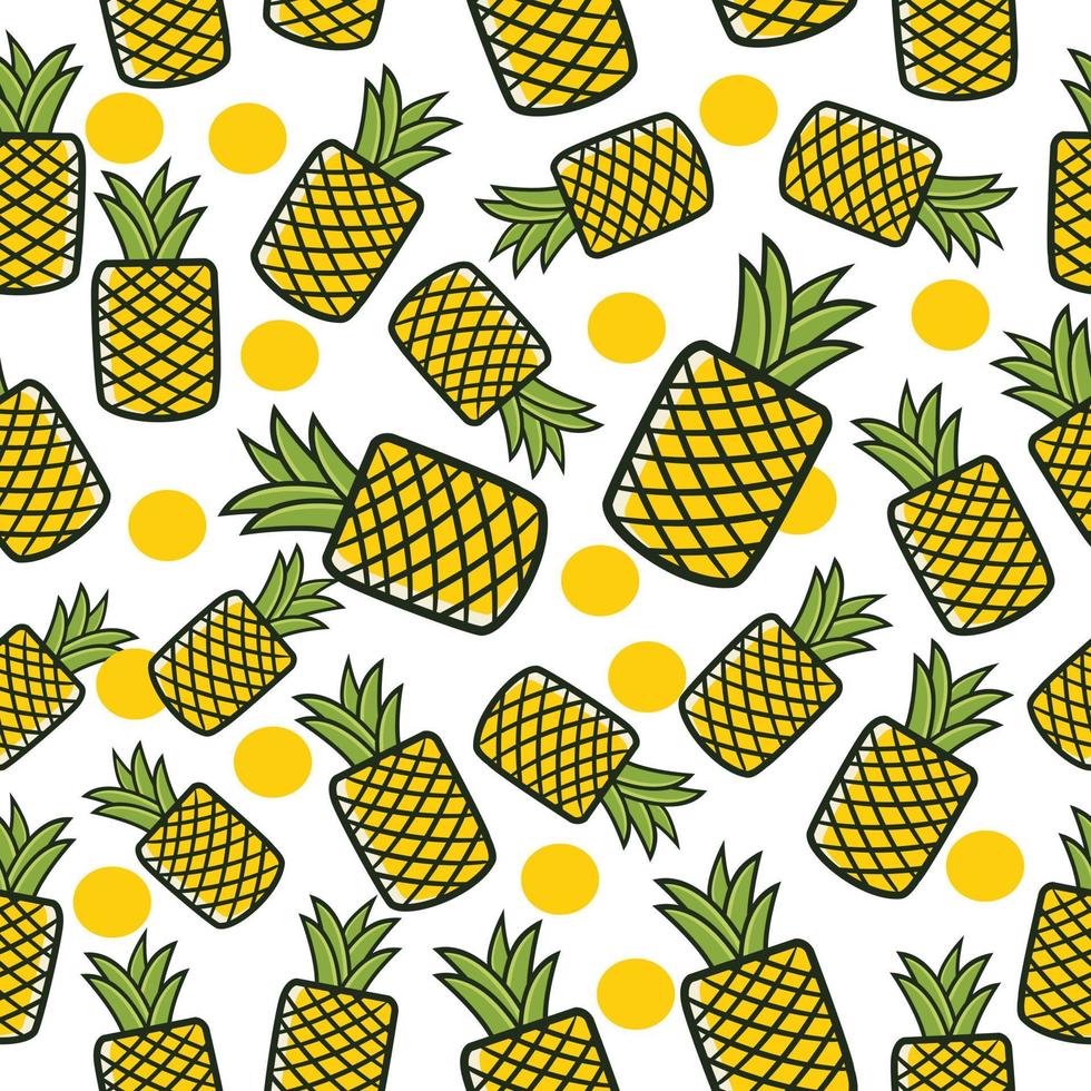 ananas bakgrund illustration vektor