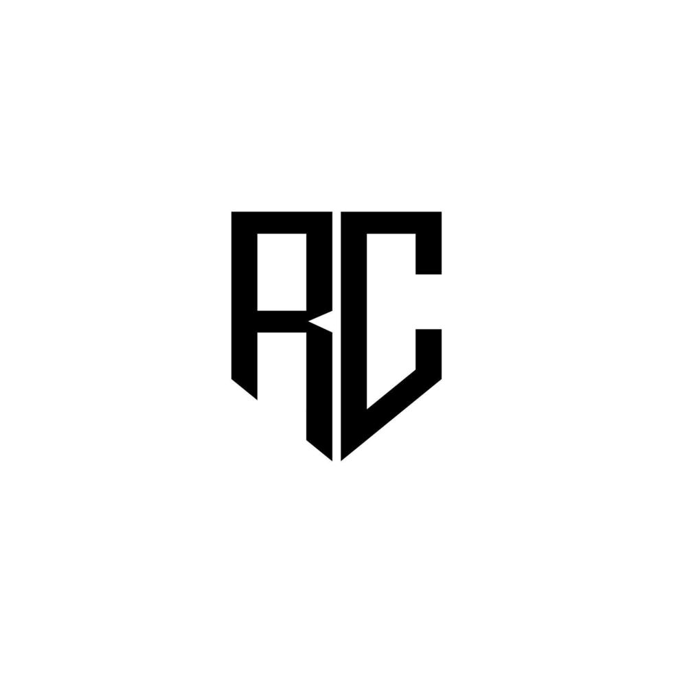 rc-Buchstaben-Logo-Design mit weißem Hintergrund in Illustrator. Vektorlogo, Kalligrafie-Designs für Logo, Poster, Einladung usw. vektor