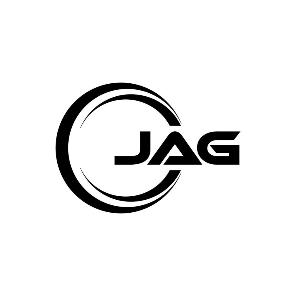 Jag-Buchstaben-Logo-Design mit weißem Hintergrund in Illustrator. Vektorlogo, Kalligrafie-Designs für Logo, Poster, Einladung usw. vektor