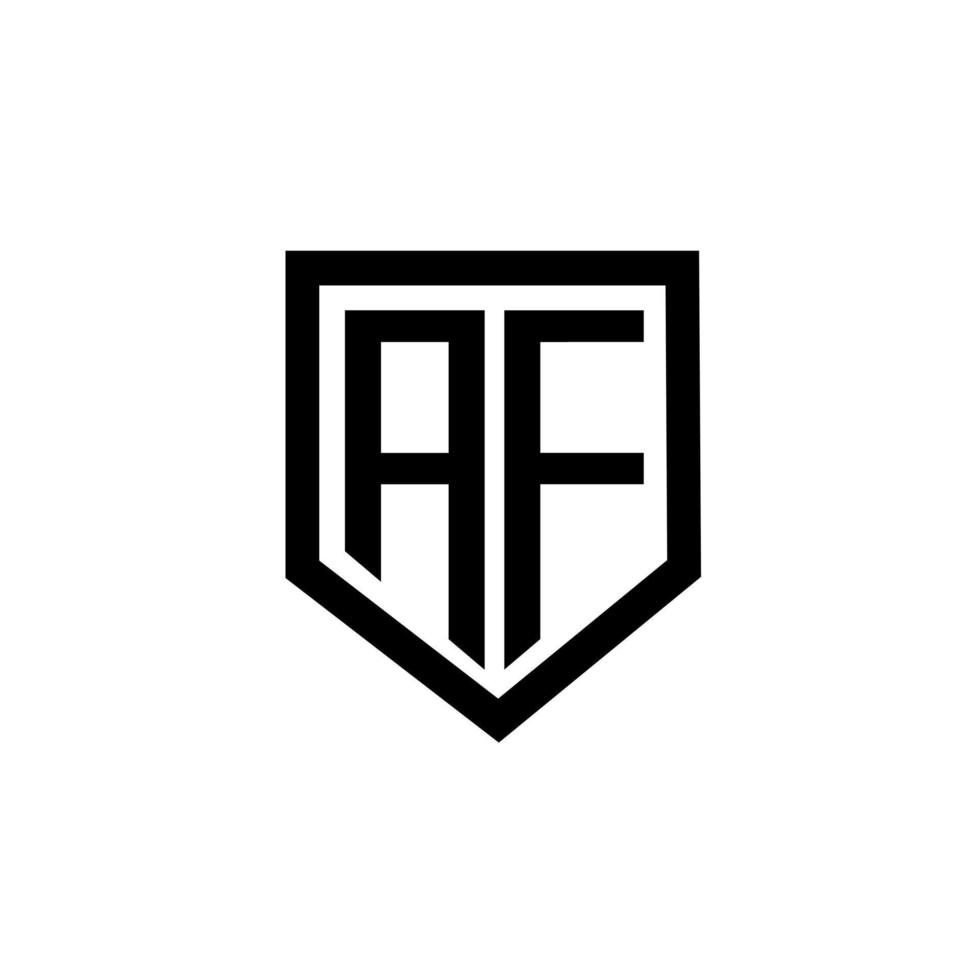 af brev logotyp design med vit bakgrund i illustratör. vektor logotyp, kalligrafi mönster för logotyp, affisch, inbjudan, etc.