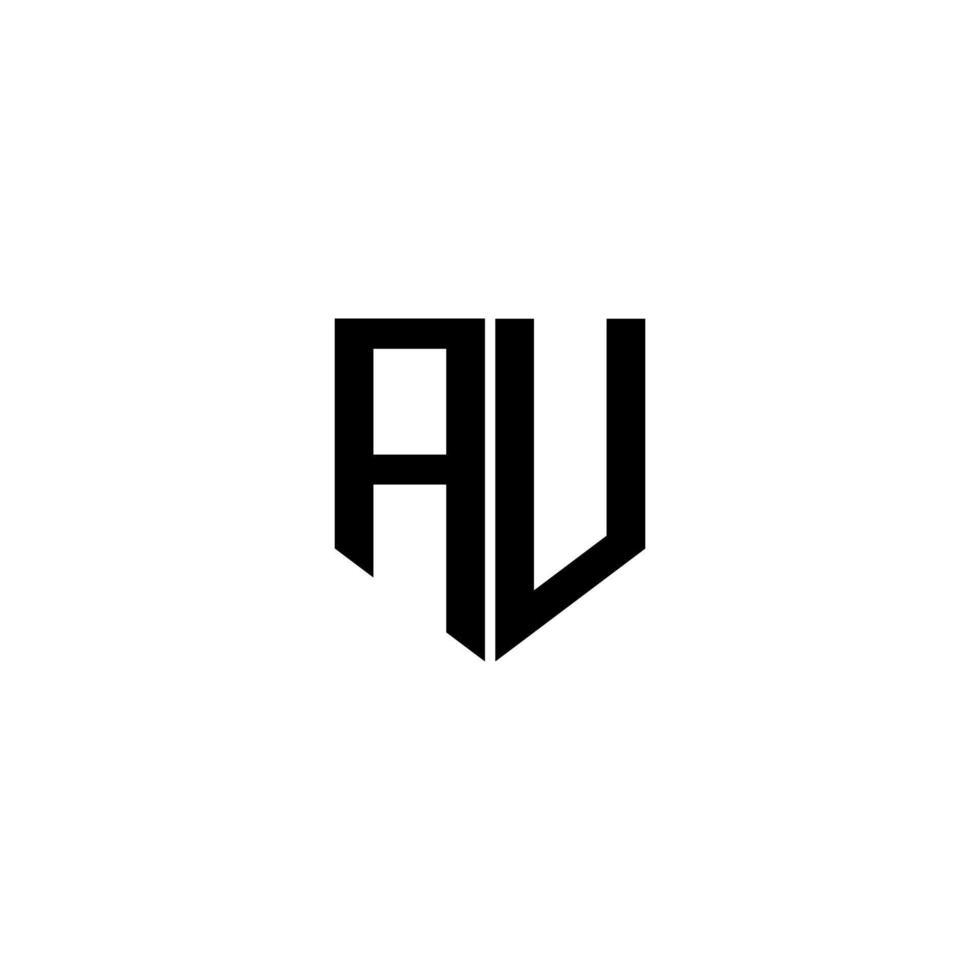 au-Buchstaben-Logo-Design mit weißem Hintergrund in Illustrator. Vektorlogo, Kalligrafie-Designs für Logo, Poster, Einladung usw. vektor