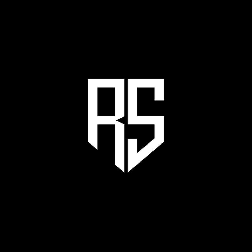 rs brev logotyp design med svart bakgrund i illustratör. vektor logotyp, kalligrafi mönster för logotyp, affisch, inbjudan, etc.