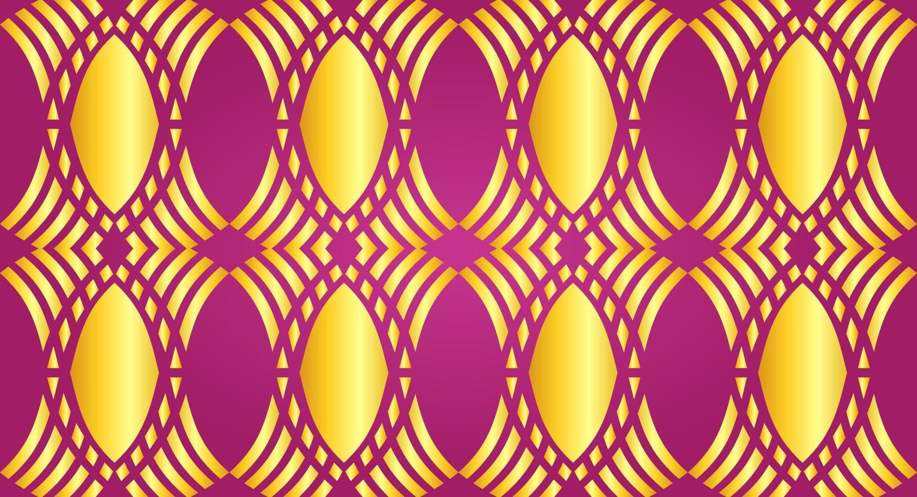 abstraktes Muster rote und goldene Linien. vektor