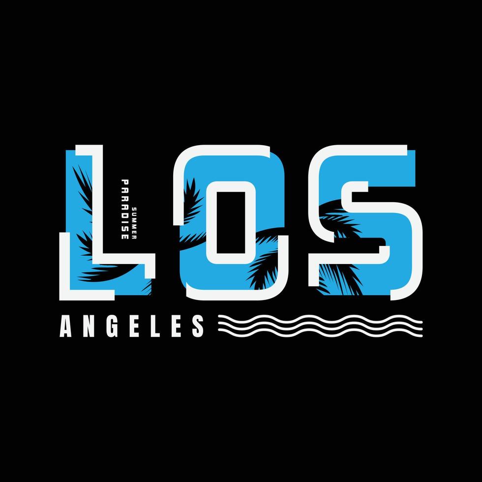 los angeles illustrationstypografie. perfekt für T-Shirt-Design vektor