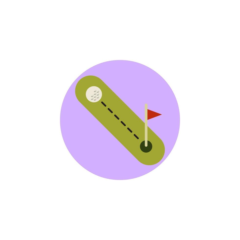 Golfplatz-Vektor für Website-Symbol-Icon-Präsentation vektor
