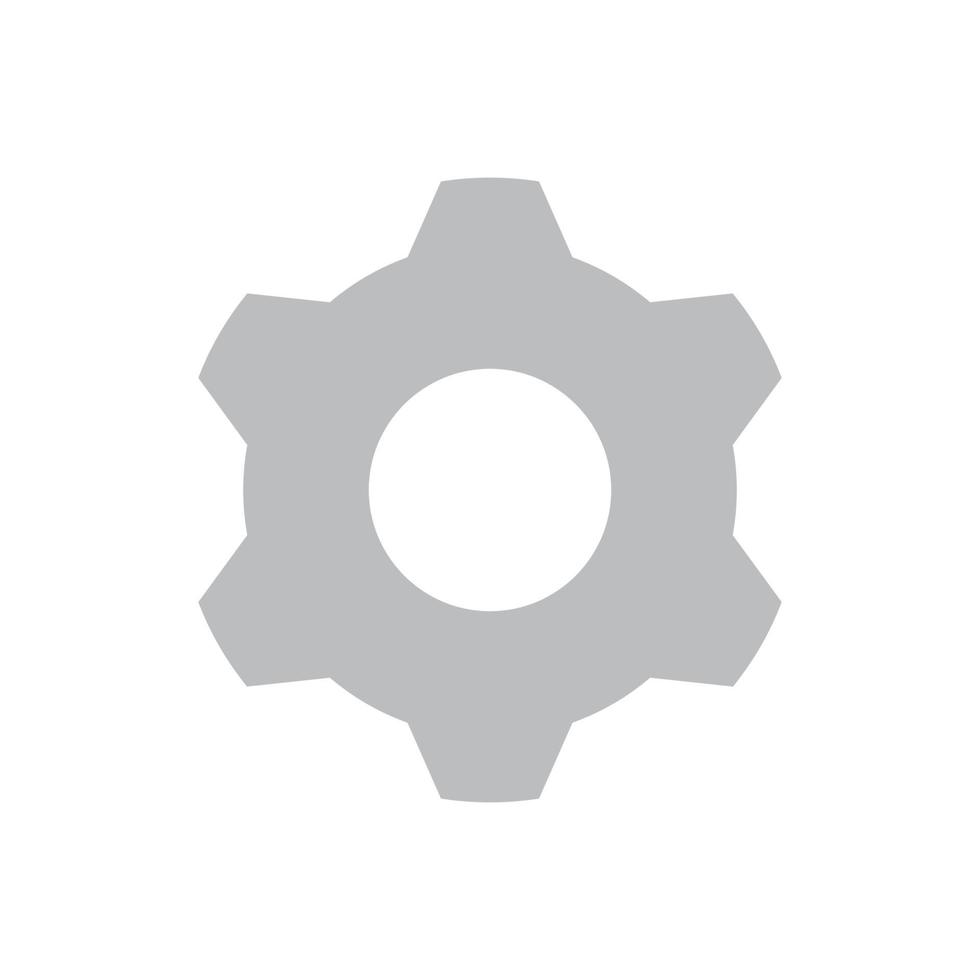 Zahnrad-Icon-Vektor für Website-Symbol-Icon-Präsentation vektor