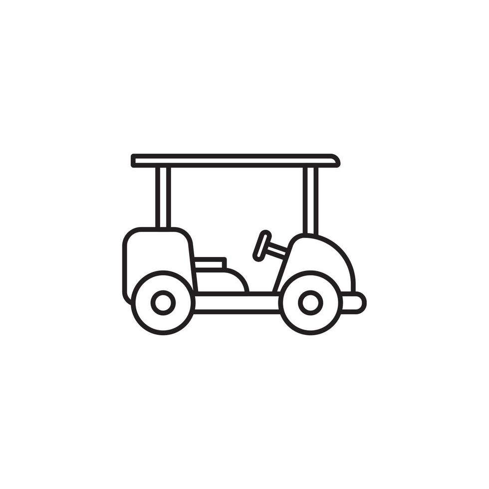 Golfwagen-Vektor für Website-Symbol-Icon-Präsentation vektor