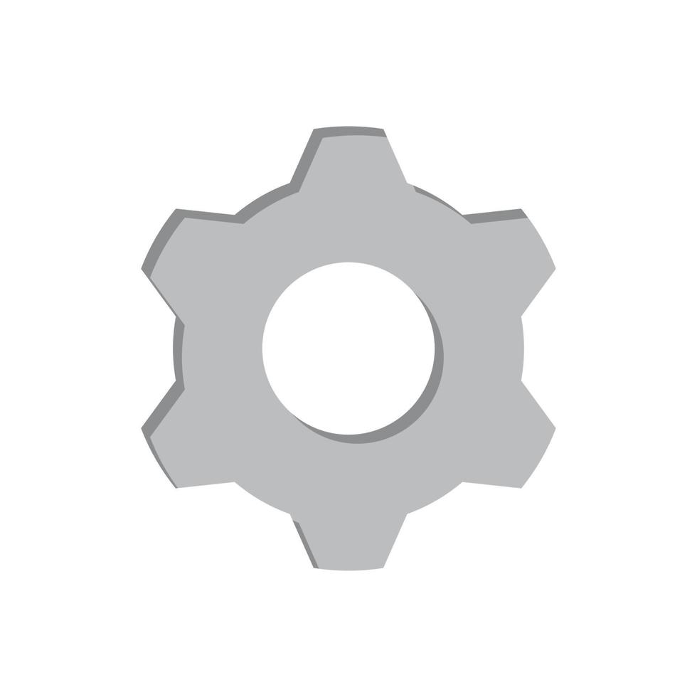 kugghjul ikon vektor för webbplats symbol ikon presentation