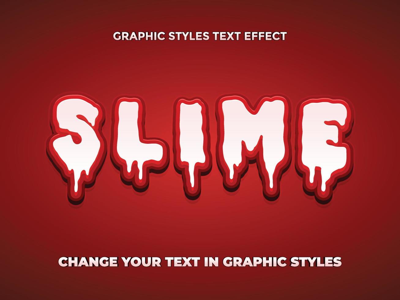 slem vit dan röd lutning redigerbar text effekt vektor