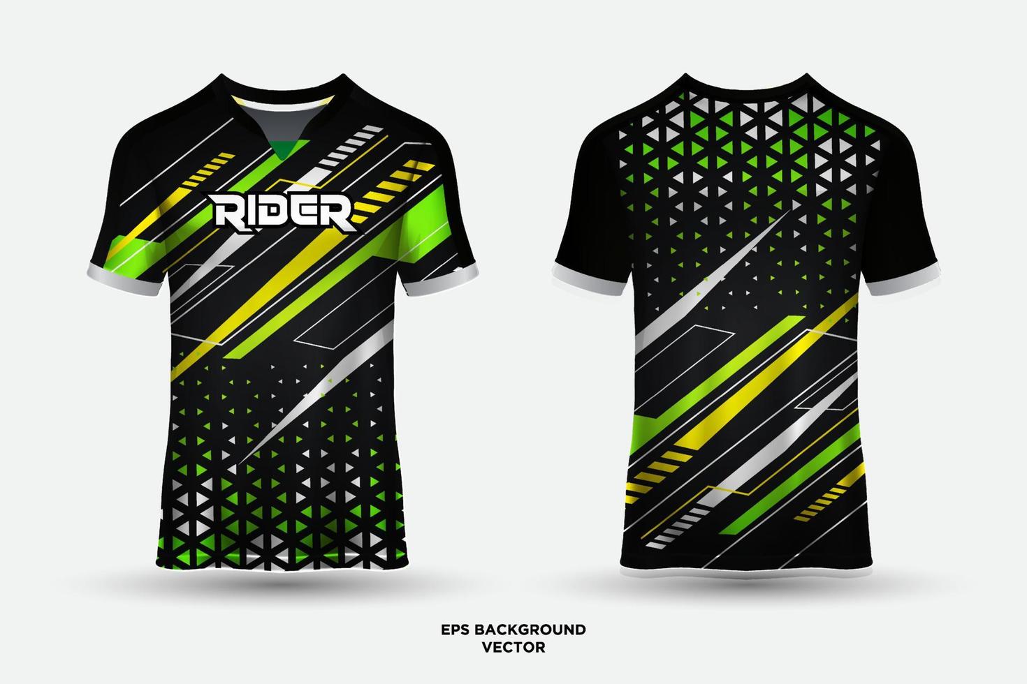 Neues Design des T-Shirts mit abstraktem Trikot, geeignet für Rennen, Fußball, E-Sport und Motocross vektor