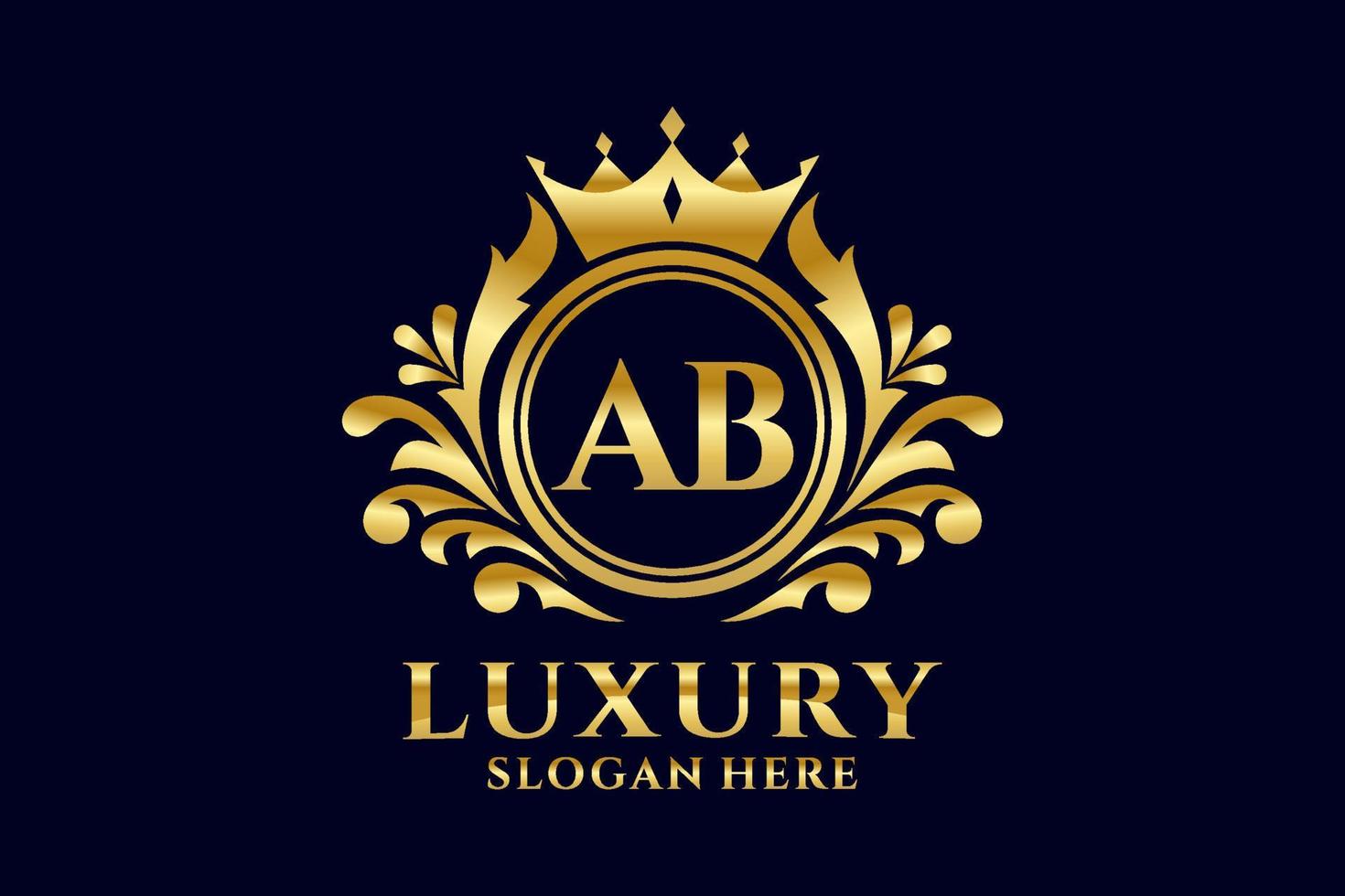 Anfangsbuchstabe Royal Luxury Logo Vorlage in Vektorgrafiken für luxuriöse Branding-Projekte und andere Vektorillustrationen. vektor