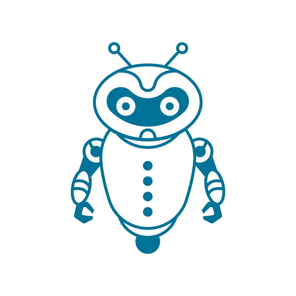 Roboter-Symbol-Vektor-Illustration vektor