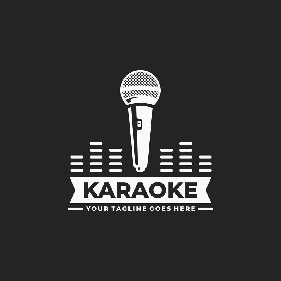 Karaoke-Logo-Design-Vektor vektor