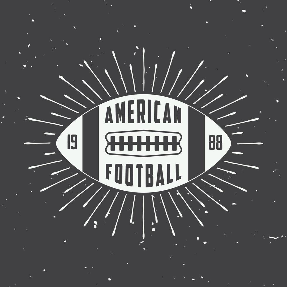 Vintage-Rugby- und American-Football-Etiketten, Embleme und Logos. Vektor-Illustration vektor