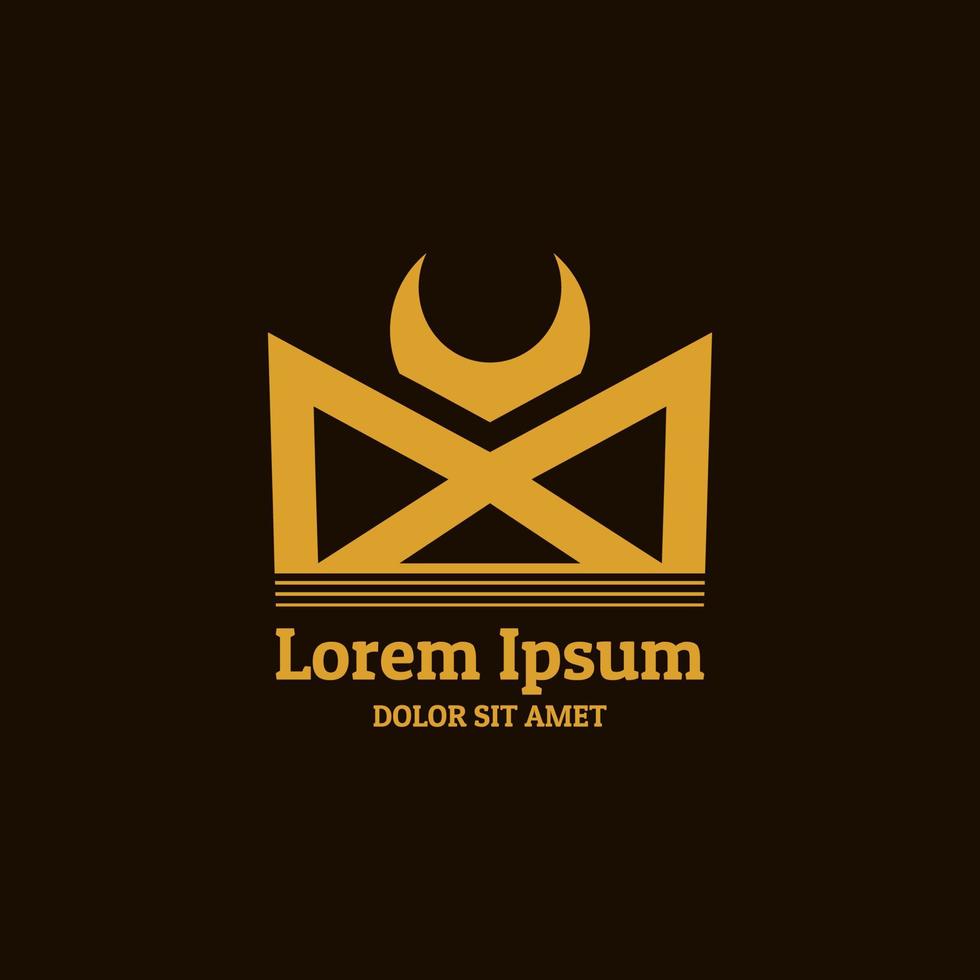 Krone-Logo. luxuriöses und elegantes Logo. Logo-Design in einem modernen und minimalistischen Stil vektor