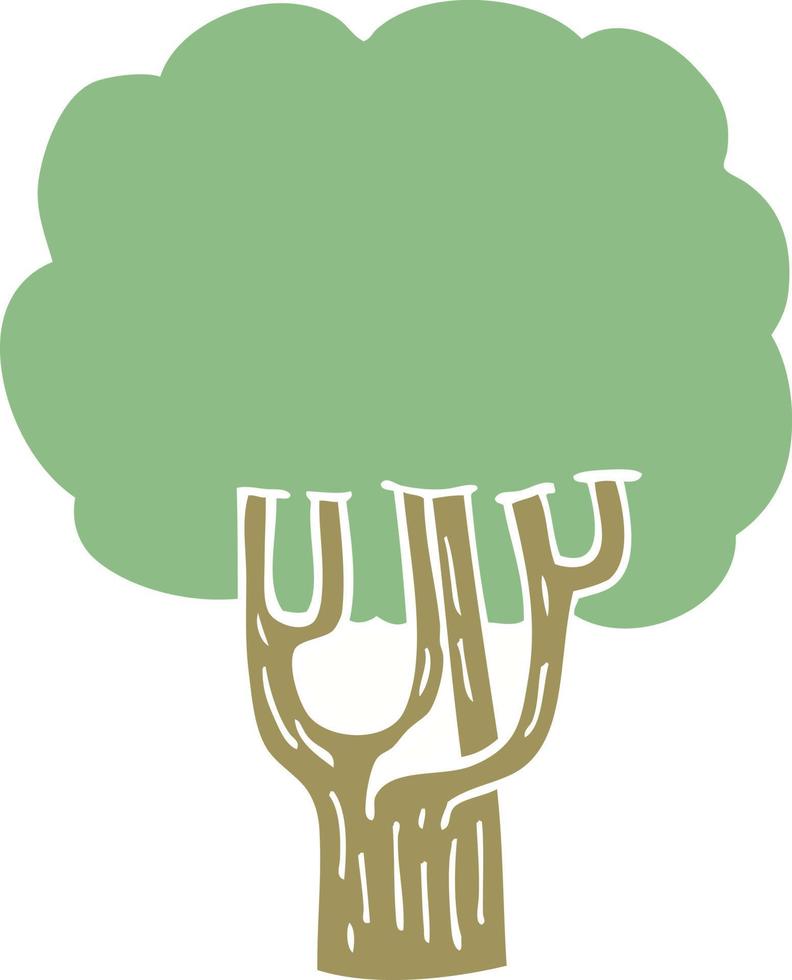 Cartoon-Doodle blühender Baum vektor