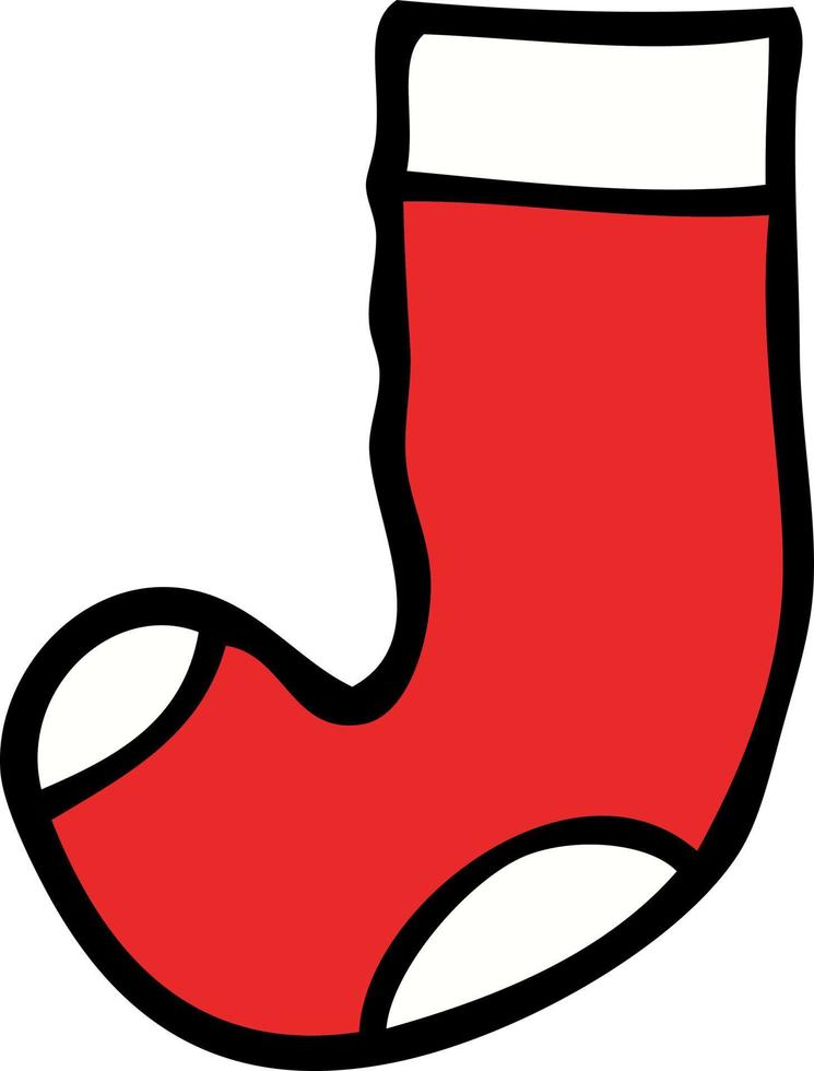 Cartoon-Doodle alte Socke vektor