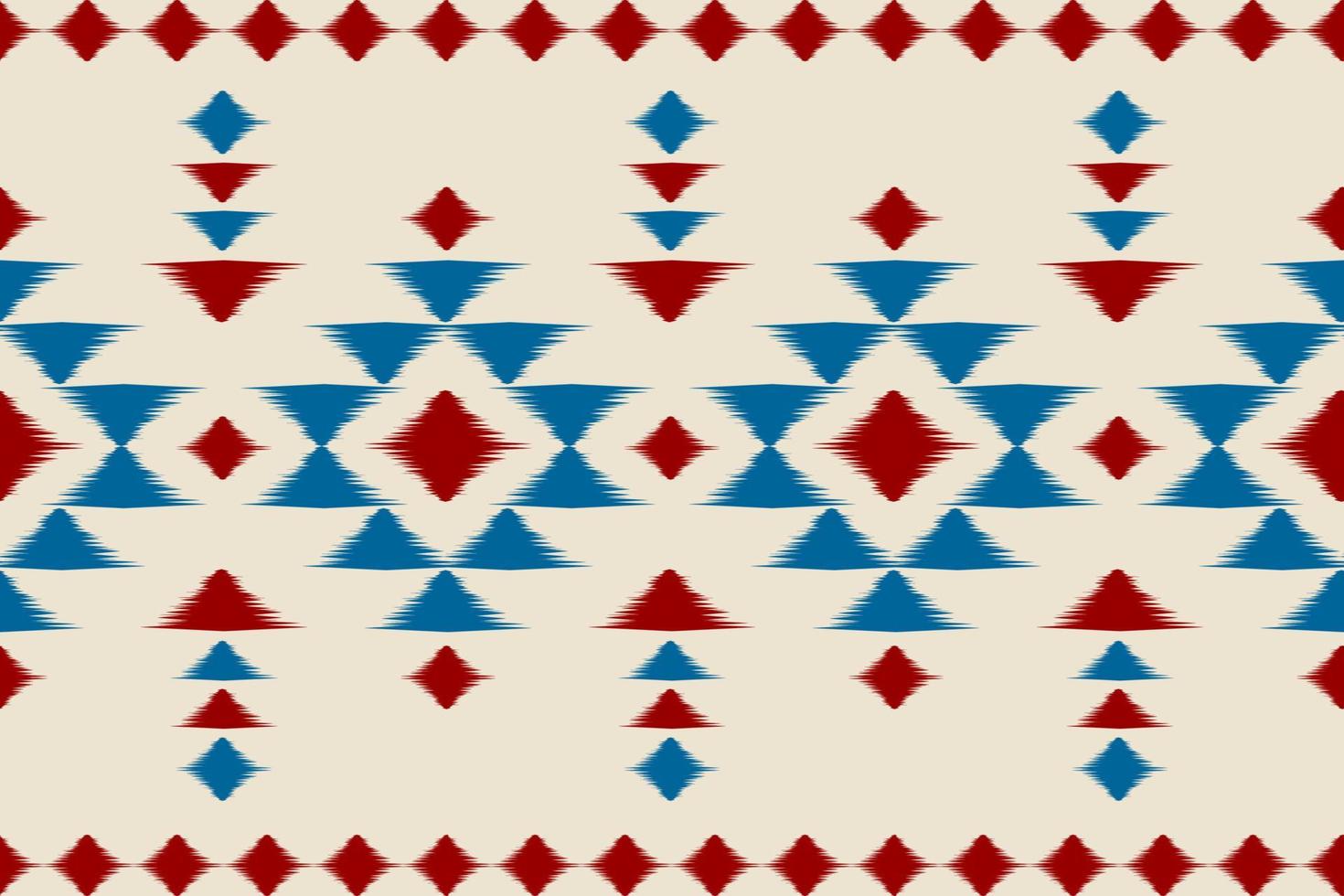 matta etnisk ikat konst. sömlös mönster i stam. aztec geometrisk prydnad skriva ut. vektor