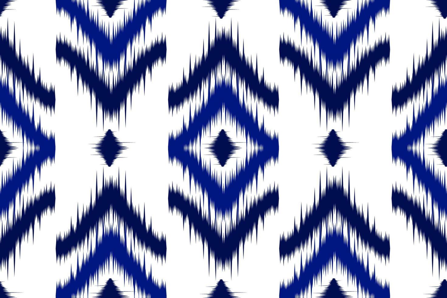 Stoff-Ikat-Musterkunst. geometrisches ethnisches nahtloses muster traditionell. amerikanischer, mexikanischer Stil. vektor