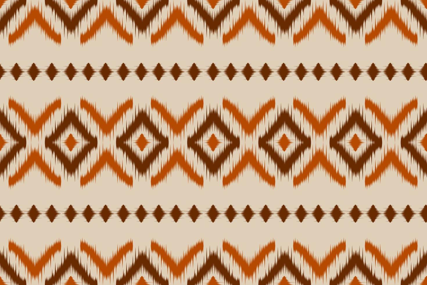 Stoff ethnische Ikat-Kunst. nahtloses Muster im Stammes-. Aztekischer geometrischer Ornamentdruck. vektor