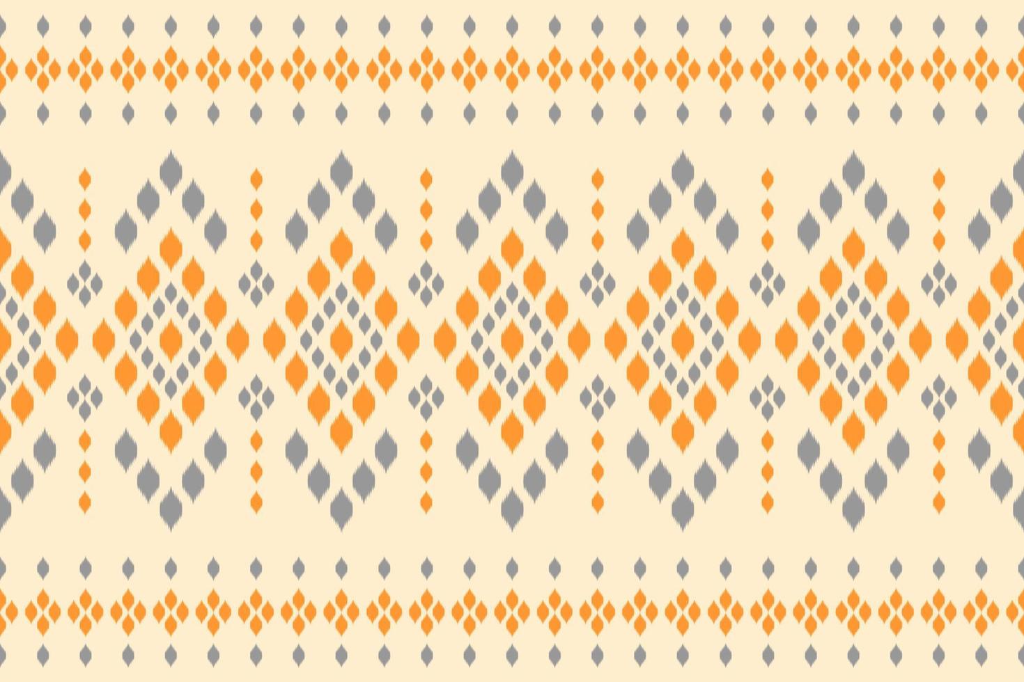 geometrisches ethnisches ikat-nahtloses muster traditionell. Stoff im indischen Stil. vektor