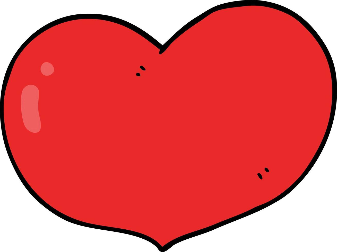 tecknad kärlek hjärta vektor