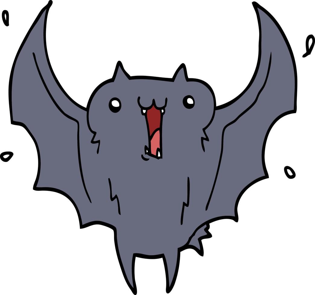 Cartoon glücklich Vampirfledermaus vektor